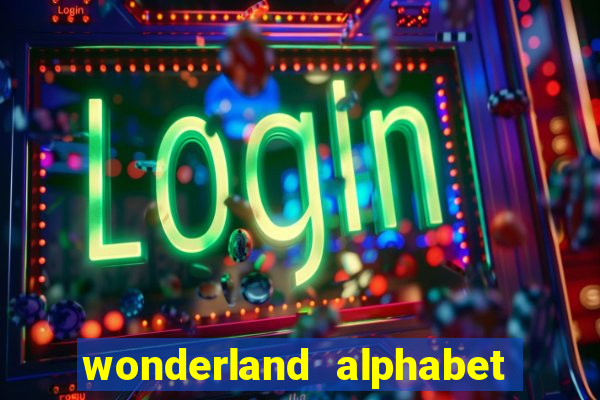 wonderland alphabet comic studio